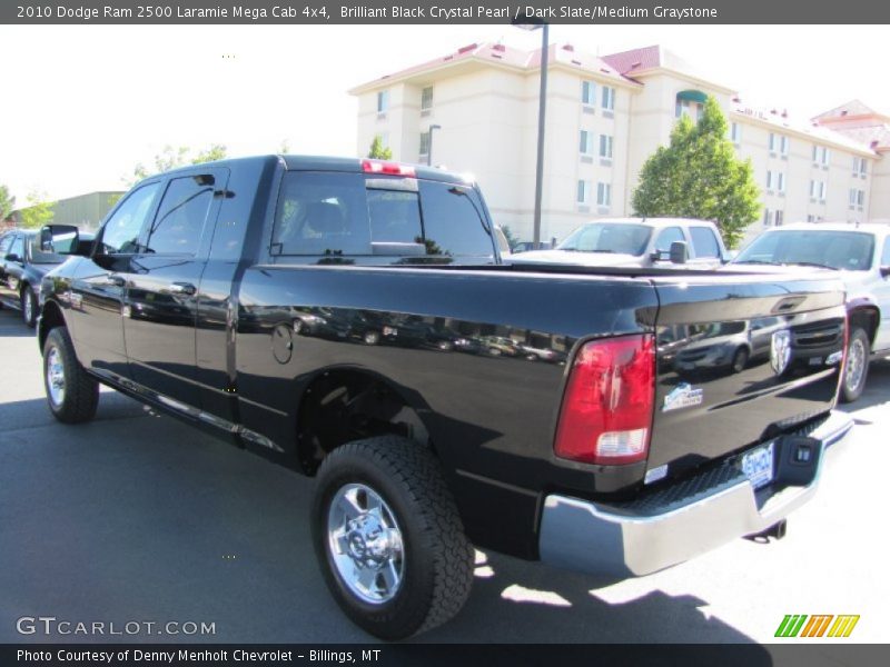 Brilliant Black Crystal Pearl / Dark Slate/Medium Graystone 2010 Dodge Ram 2500 Laramie Mega Cab 4x4