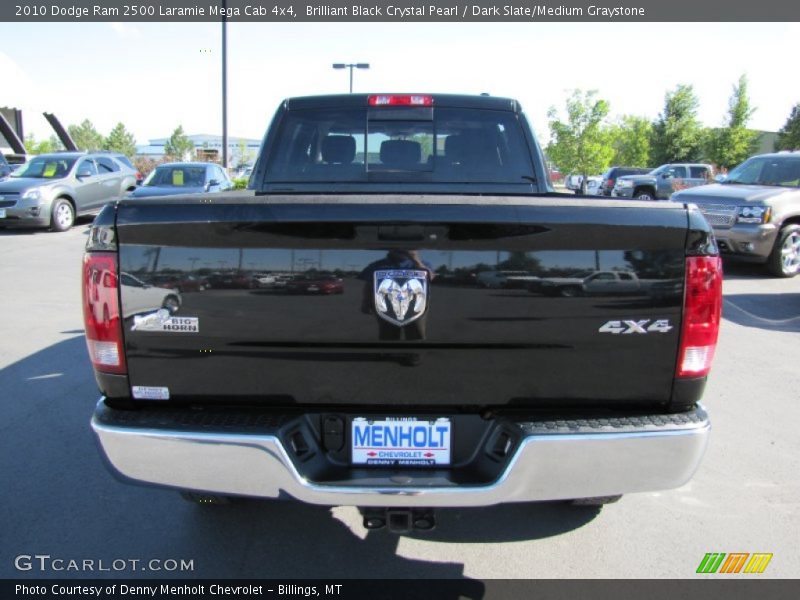 Brilliant Black Crystal Pearl / Dark Slate/Medium Graystone 2010 Dodge Ram 2500 Laramie Mega Cab 4x4
