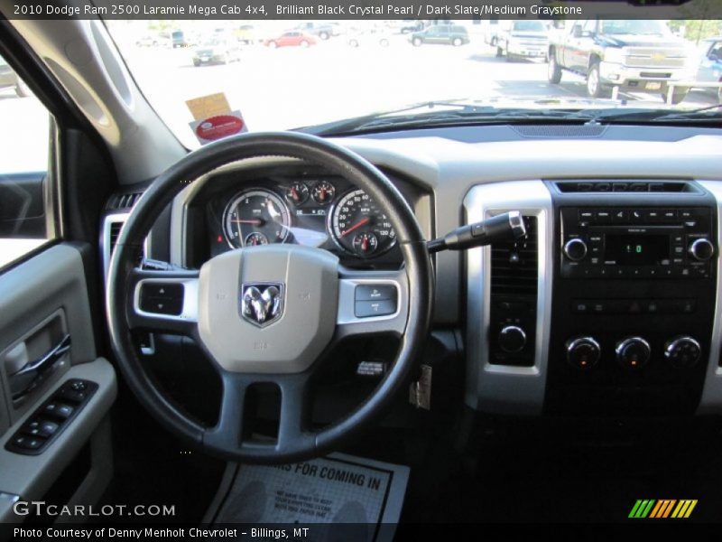 Brilliant Black Crystal Pearl / Dark Slate/Medium Graystone 2010 Dodge Ram 2500 Laramie Mega Cab 4x4