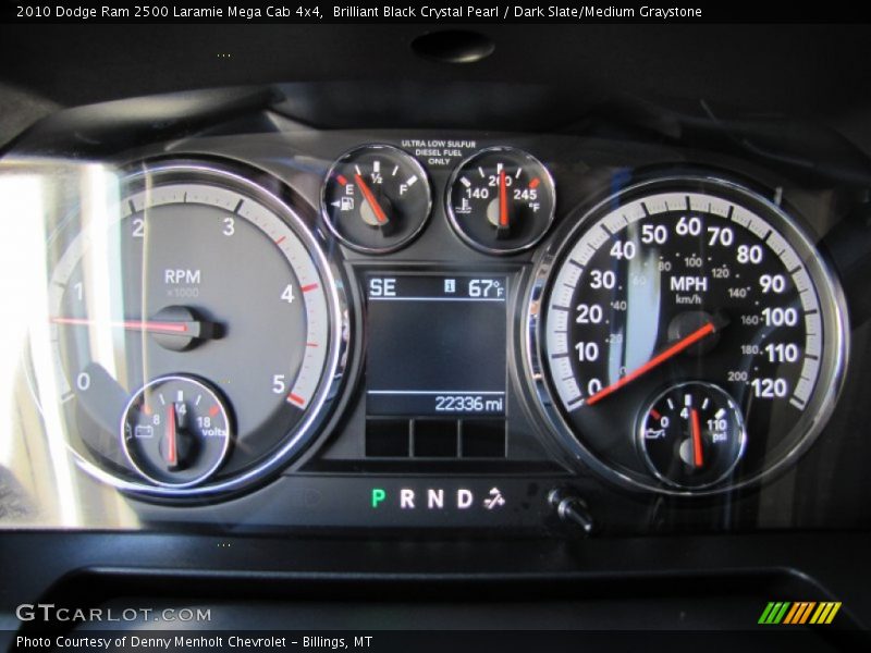  2010 Ram 2500 Laramie Mega Cab 4x4 Laramie Mega Cab 4x4 Gauges