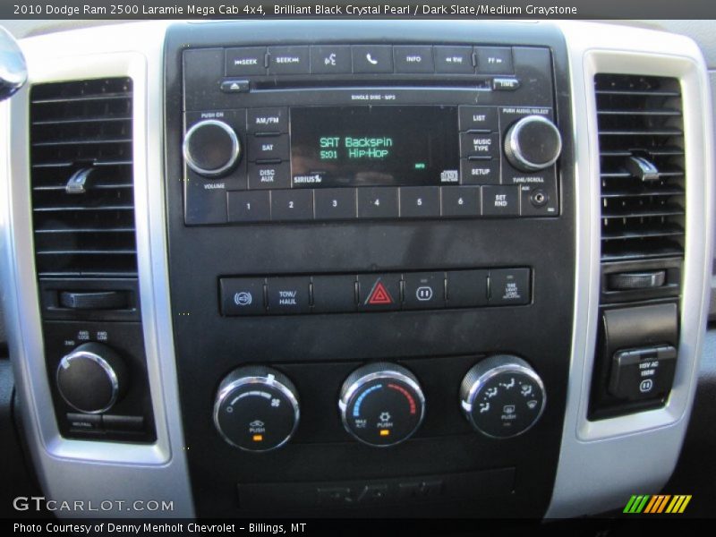 Controls of 2010 Ram 2500 Laramie Mega Cab 4x4
