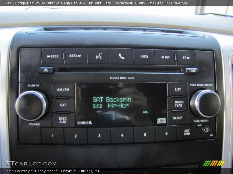 Audio System of 2010 Ram 2500 Laramie Mega Cab 4x4