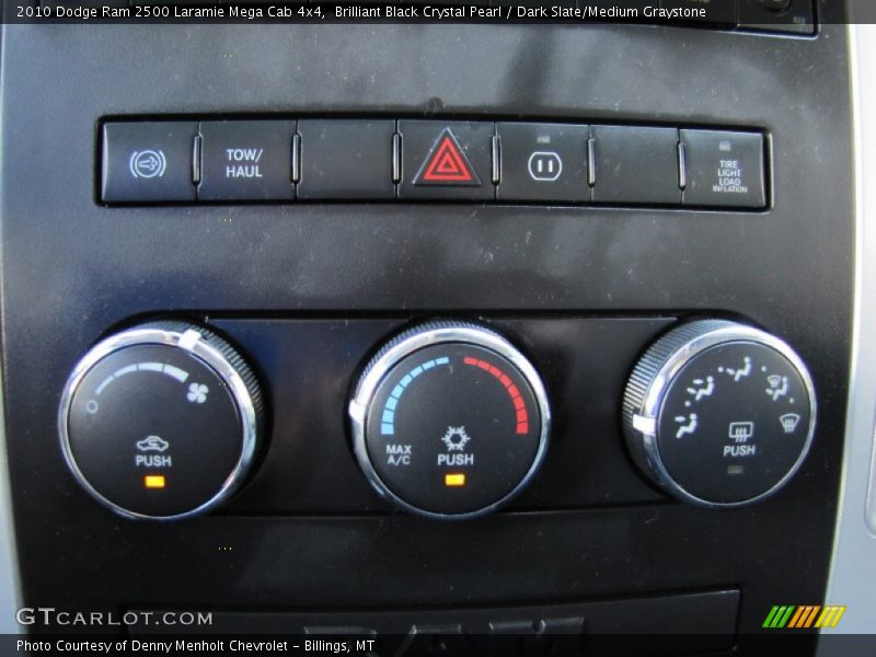 Controls of 2010 Ram 2500 Laramie Mega Cab 4x4