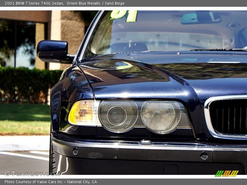 Orient Blue Metallic / Sand Beige 2001 BMW 7 Series 740iL Sedan