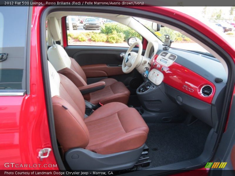  2012 500 Lounge Pelle Marrone/Avorio (Brown/Ivory) Interior