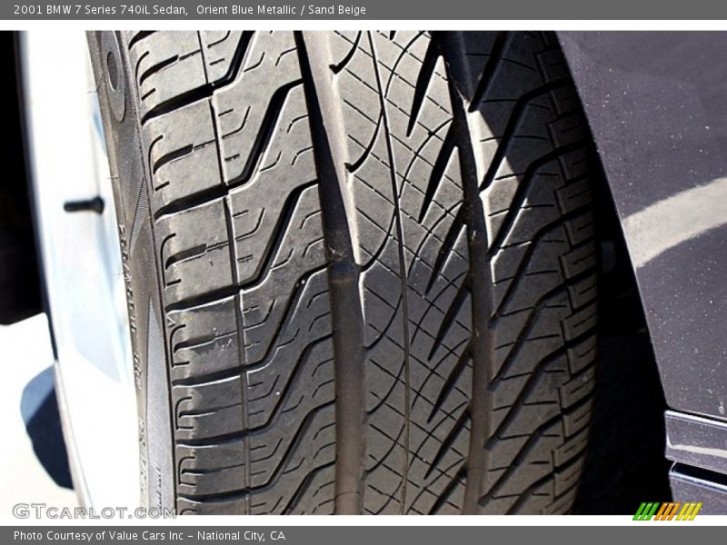 Orient Blue Metallic / Sand Beige 2001 BMW 7 Series 740iL Sedan