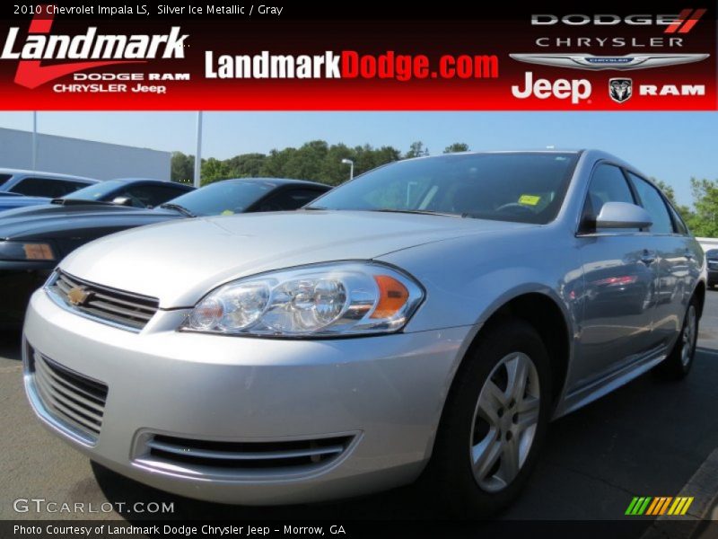 Silver Ice Metallic / Gray 2010 Chevrolet Impala LS
