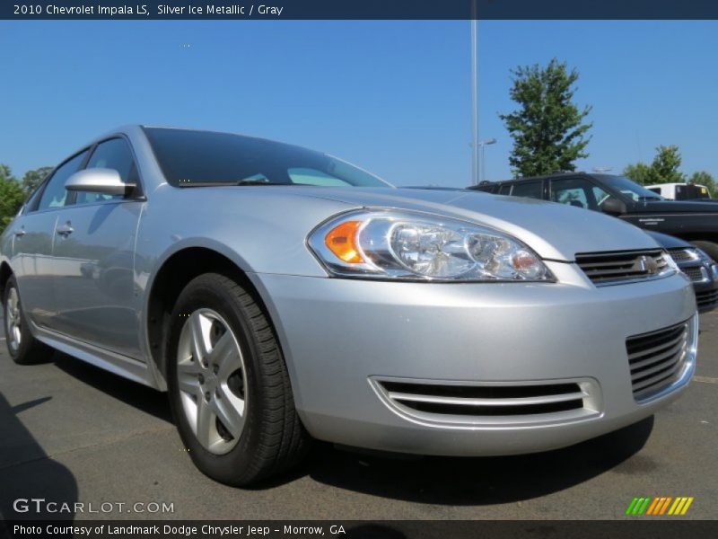 Silver Ice Metallic / Gray 2010 Chevrolet Impala LS