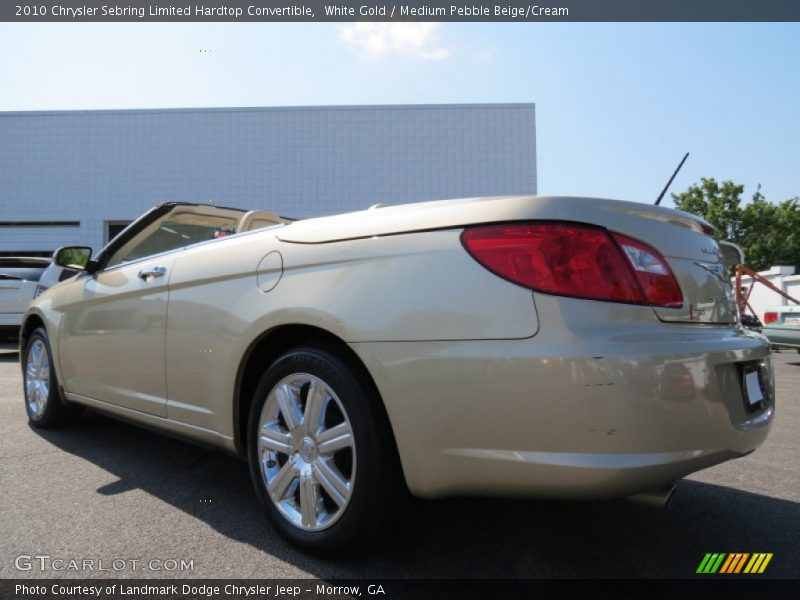 White Gold / Medium Pebble Beige/Cream 2010 Chrysler Sebring Limited Hardtop Convertible