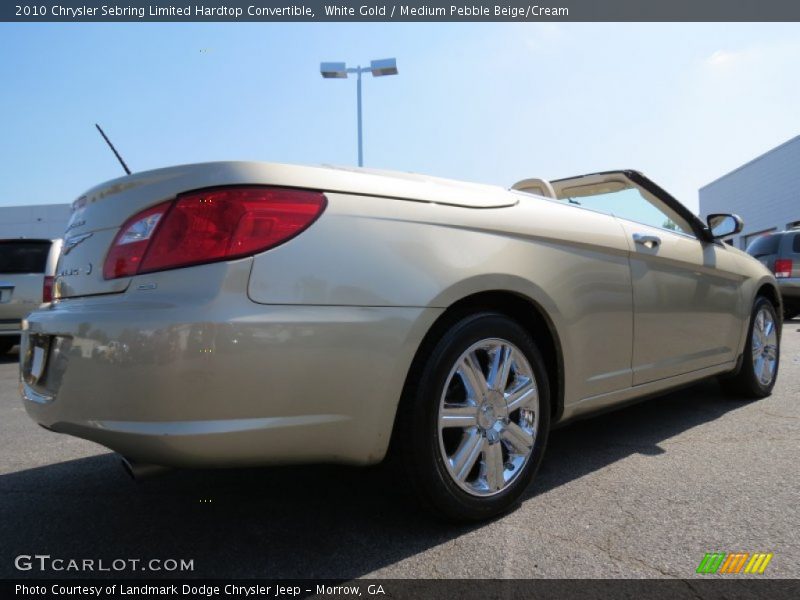 White Gold / Medium Pebble Beige/Cream 2010 Chrysler Sebring Limited Hardtop Convertible