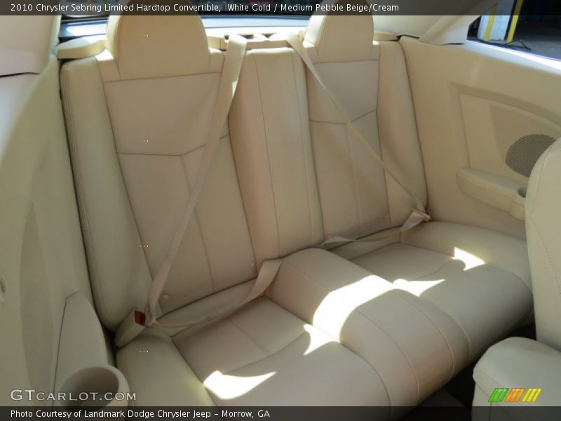 Rear Seat of 2010 Sebring Limited Hardtop Convertible