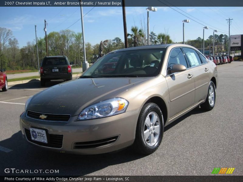 Amber Bronze Metallic / Neutral Beige 2007 Chevrolet Impala LT