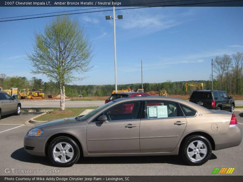 Amber Bronze Metallic / Neutral Beige 2007 Chevrolet Impala LT