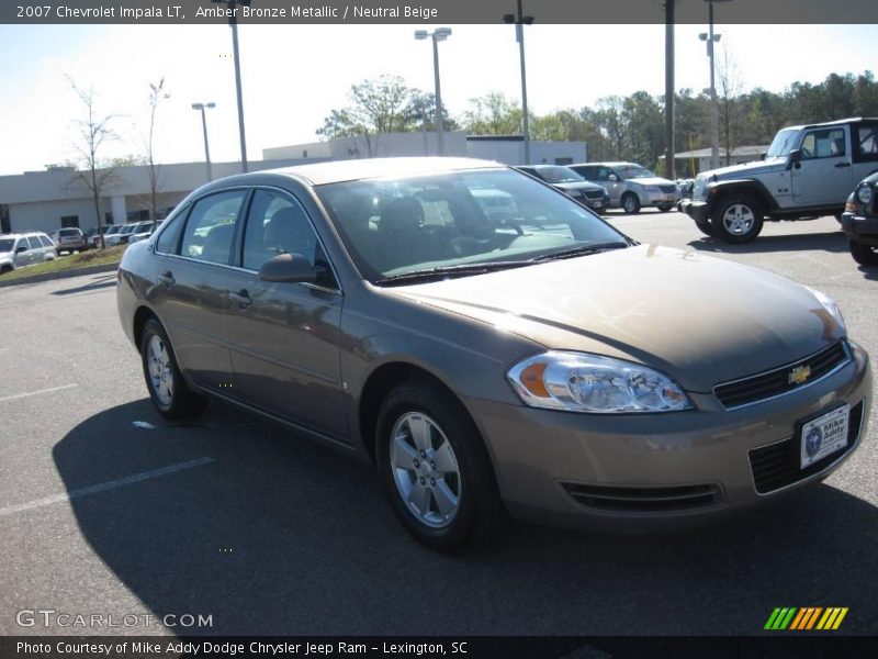 Amber Bronze Metallic / Neutral Beige 2007 Chevrolet Impala LT