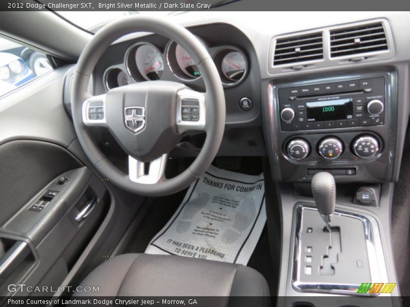 Bright Silver Metallic / Dark Slate Gray 2012 Dodge Challenger SXT