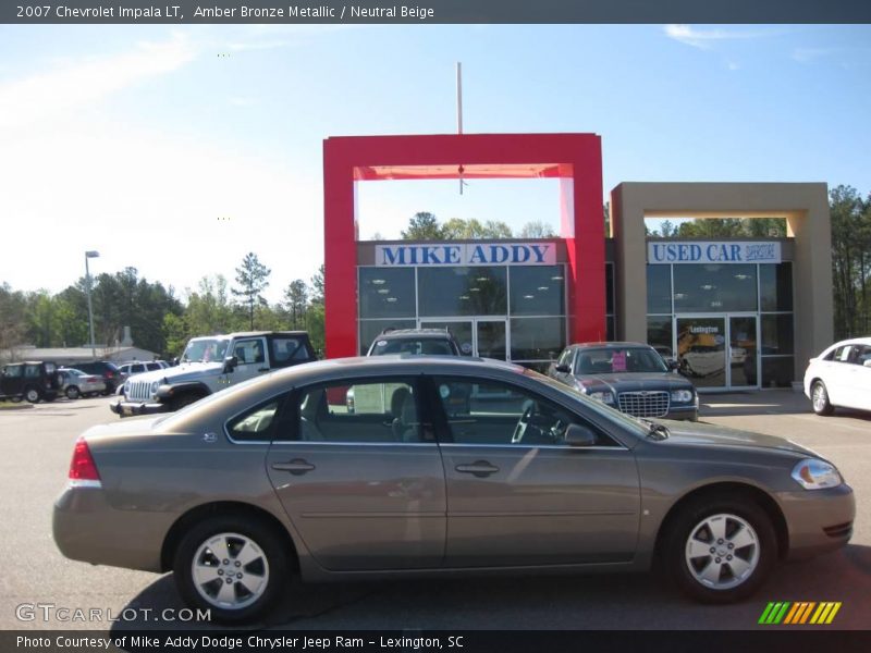 Amber Bronze Metallic / Neutral Beige 2007 Chevrolet Impala LT