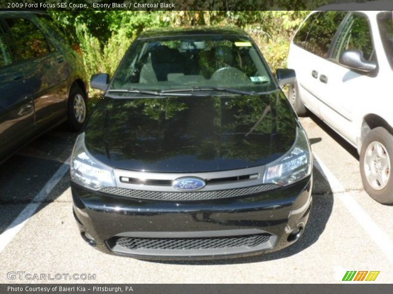 Ebony Black / Charcoal Black 2009 Ford Focus SES Coupe
