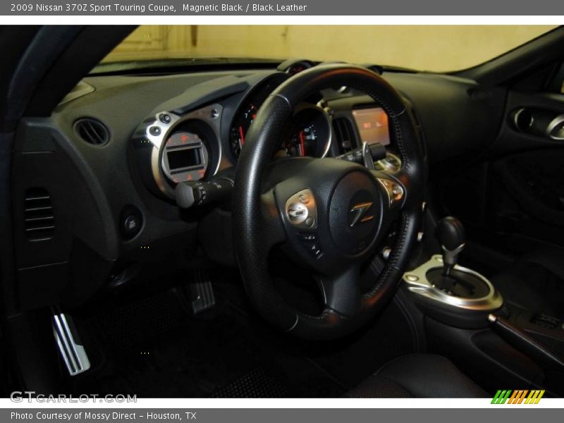 Magnetic Black / Black Leather 2009 Nissan 370Z Sport Touring Coupe