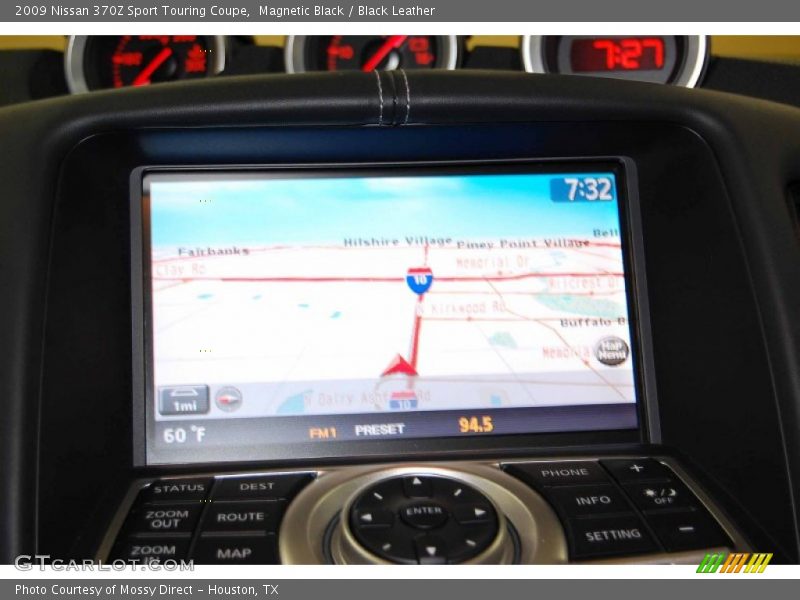 Magnetic Black / Black Leather 2009 Nissan 370Z Sport Touring Coupe