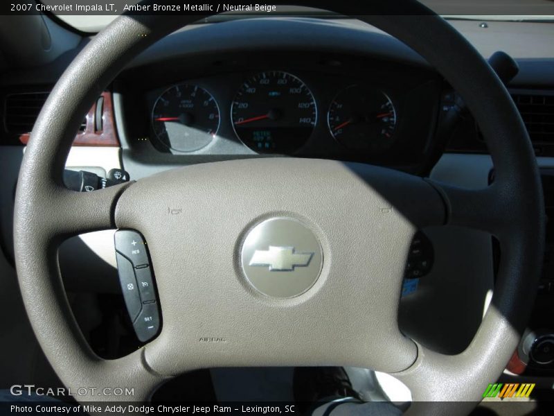 Amber Bronze Metallic / Neutral Beige 2007 Chevrolet Impala LT