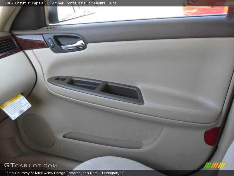 Amber Bronze Metallic / Neutral Beige 2007 Chevrolet Impala LT