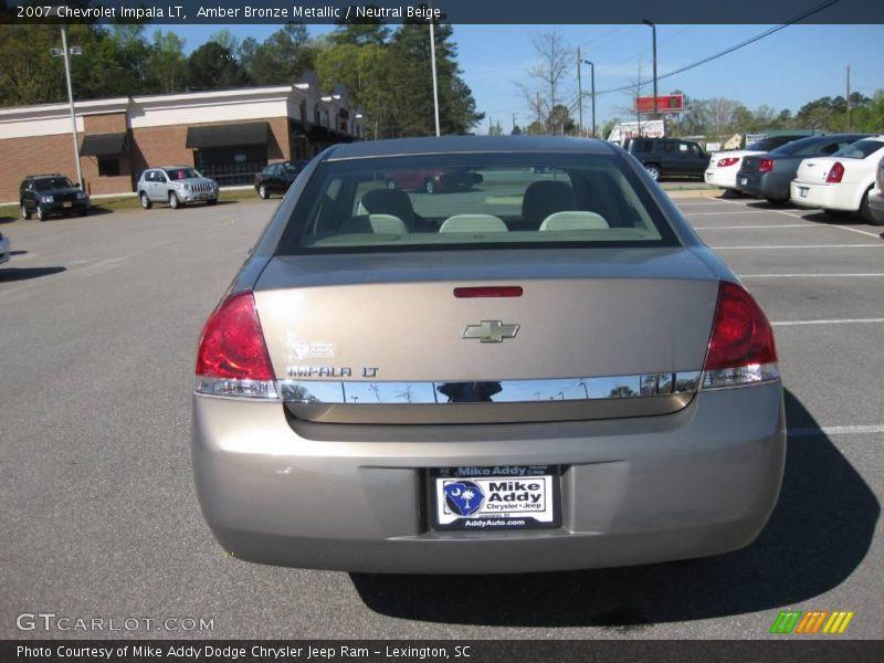Amber Bronze Metallic / Neutral Beige 2007 Chevrolet Impala LT