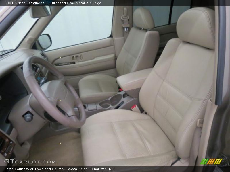 Bronzed Gray Metallic / Beige 2001 Nissan Pathfinder SE