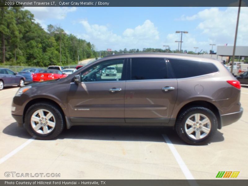 Cyber Gray Metallic / Ebony 2009 Chevrolet Traverse LT