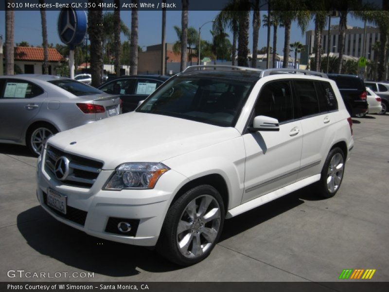 Arctic White / Black 2010 Mercedes-Benz GLK 350 4Matic