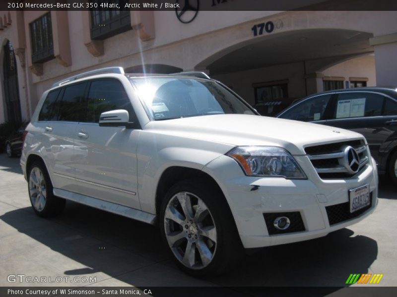 Arctic White / Black 2010 Mercedes-Benz GLK 350 4Matic