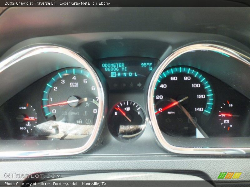 Cyber Gray Metallic / Ebony 2009 Chevrolet Traverse LT