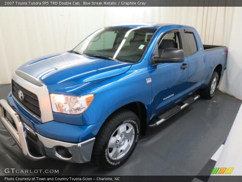 Blue Streak Metallic / Graphite Gray 2007 Toyota Tundra SR5 TRD Double Cab