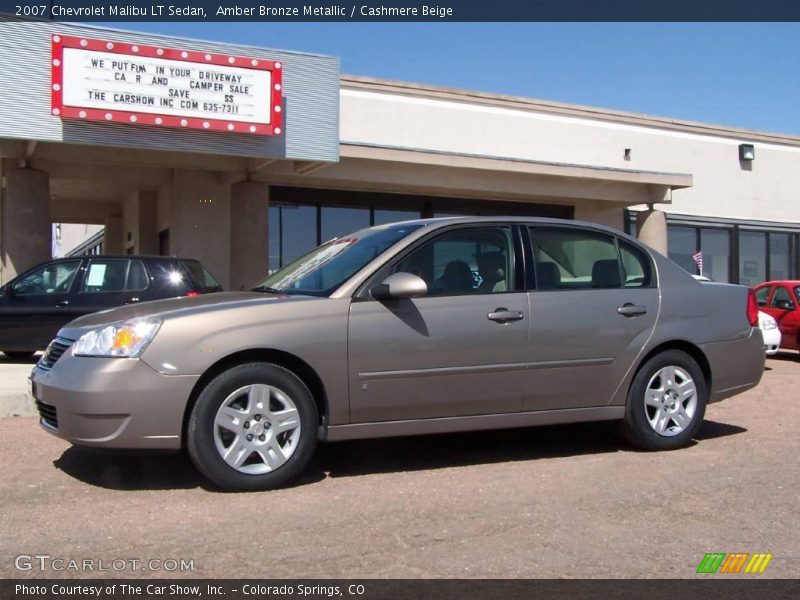 Amber Bronze Metallic / Cashmere Beige 2007 Chevrolet Malibu LT Sedan