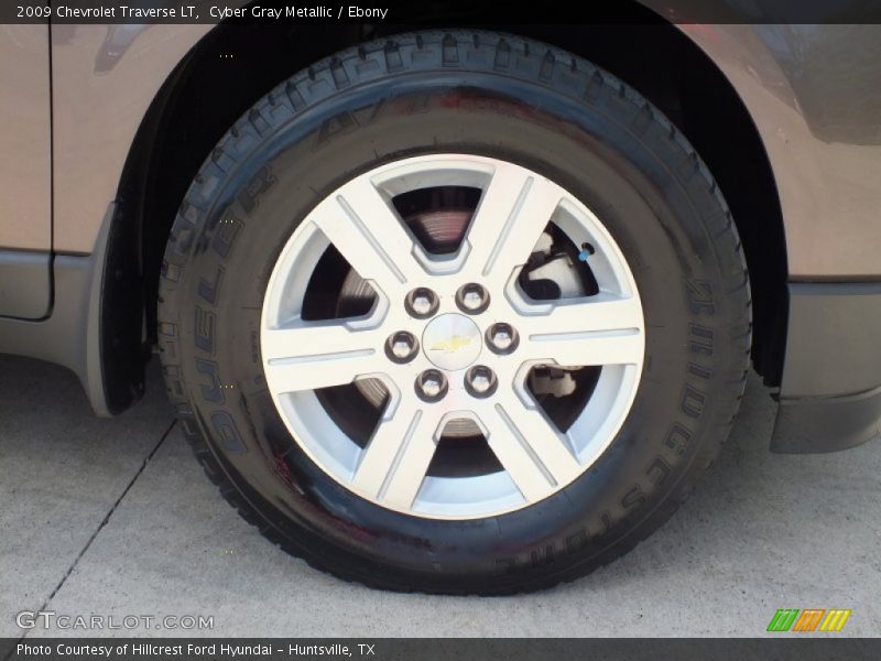 Cyber Gray Metallic / Ebony 2009 Chevrolet Traverse LT