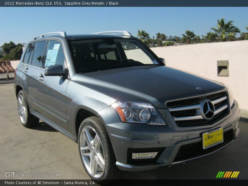 Sapphire Grey Metallic / Black 2012 Mercedes-Benz GLK 350
