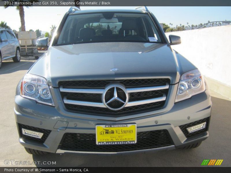 Sapphire Grey Metallic / Black 2012 Mercedes-Benz GLK 350
