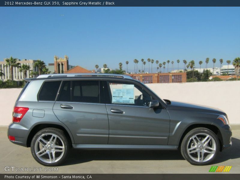 Sapphire Grey Metallic / Black 2012 Mercedes-Benz GLK 350
