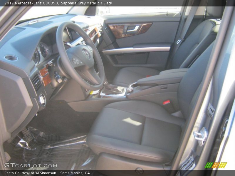 Sapphire Grey Metallic / Black 2012 Mercedes-Benz GLK 350