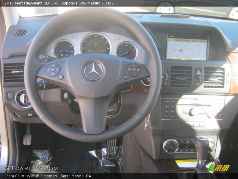 Sapphire Grey Metallic / Black 2012 Mercedes-Benz GLK 350