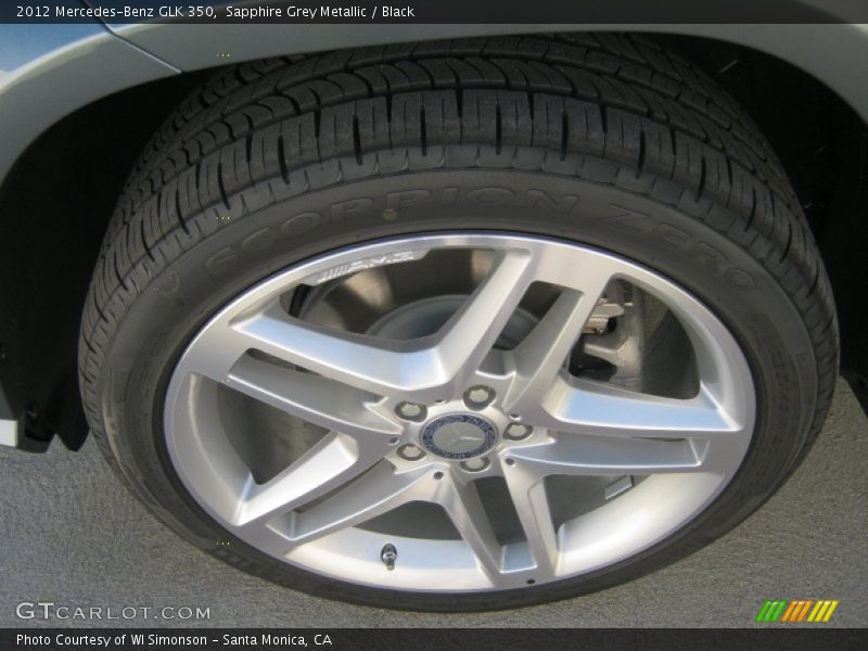Sapphire Grey Metallic / Black 2012 Mercedes-Benz GLK 350