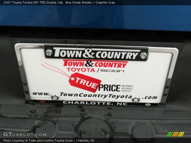 Blue Streak Metallic / Graphite Gray 2007 Toyota Tundra SR5 TRD Double Cab