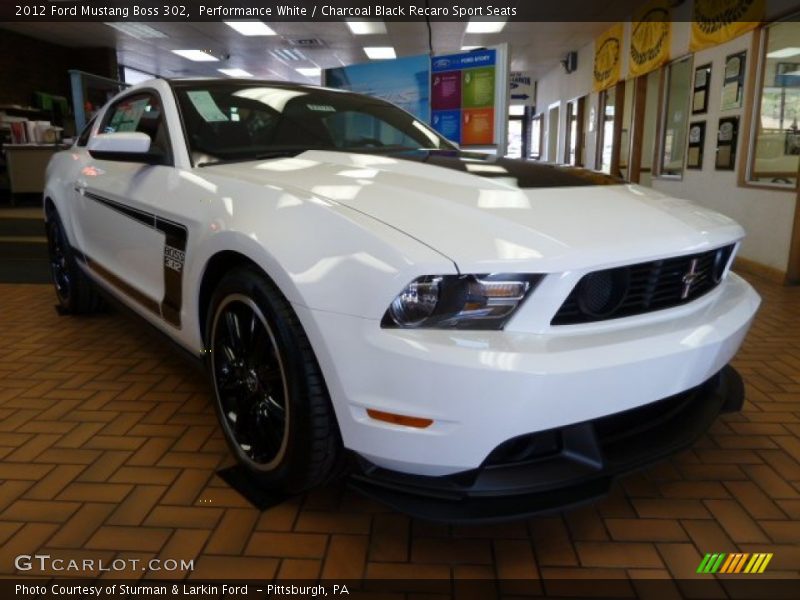 Front 3/4 View of 2012 Mustang Boss 302