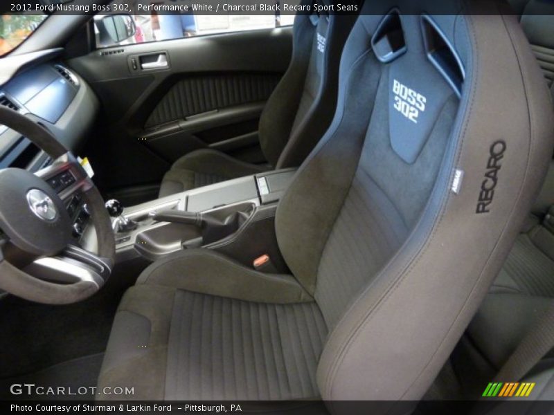  2012 Mustang Boss 302 Charcoal Black Recaro Sport Seats Interior