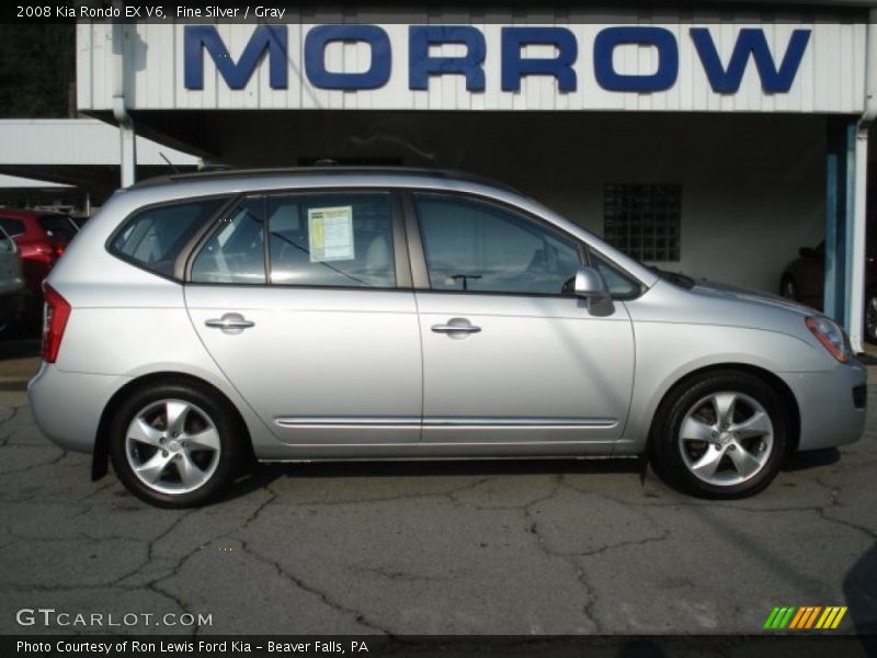 Fine Silver / Gray 2008 Kia Rondo EX V6