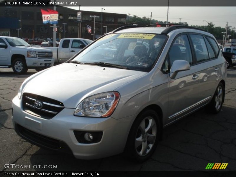 Fine Silver / Gray 2008 Kia Rondo EX V6