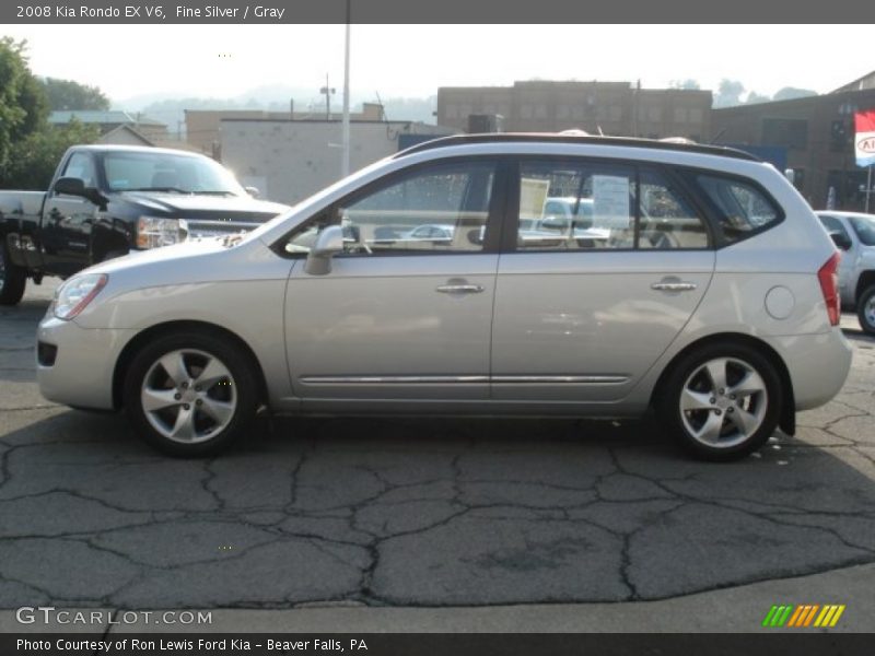 Fine Silver / Gray 2008 Kia Rondo EX V6