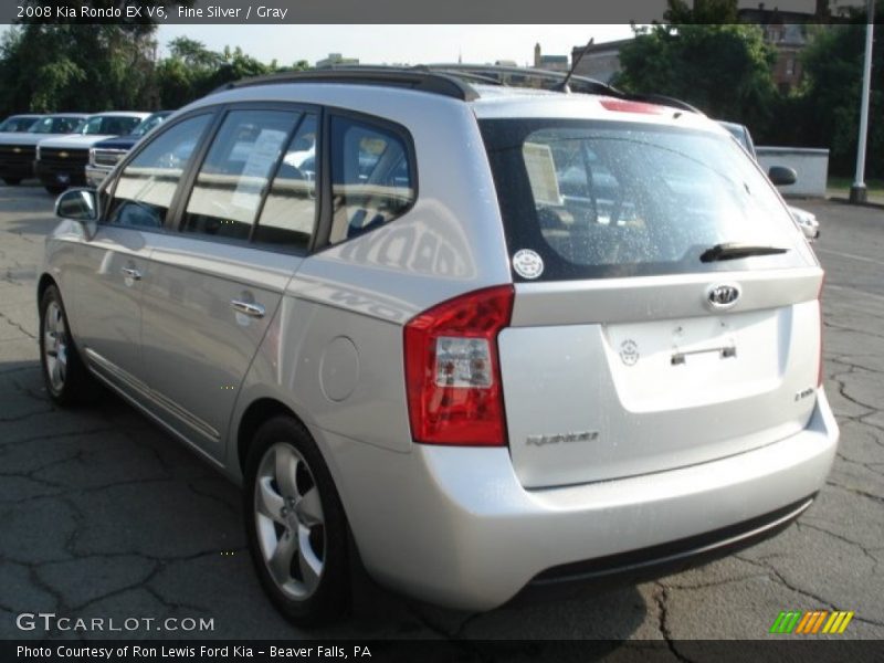 Fine Silver / Gray 2008 Kia Rondo EX V6