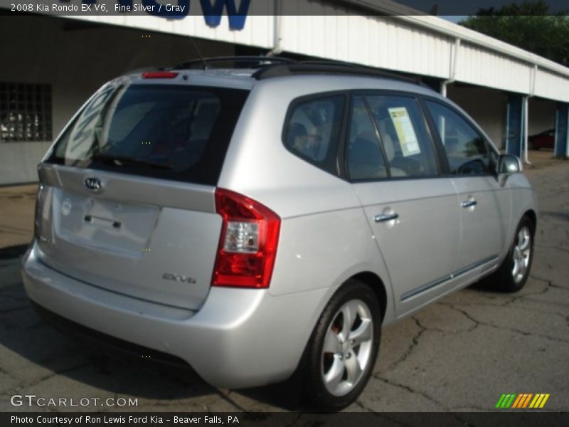 Fine Silver / Gray 2008 Kia Rondo EX V6