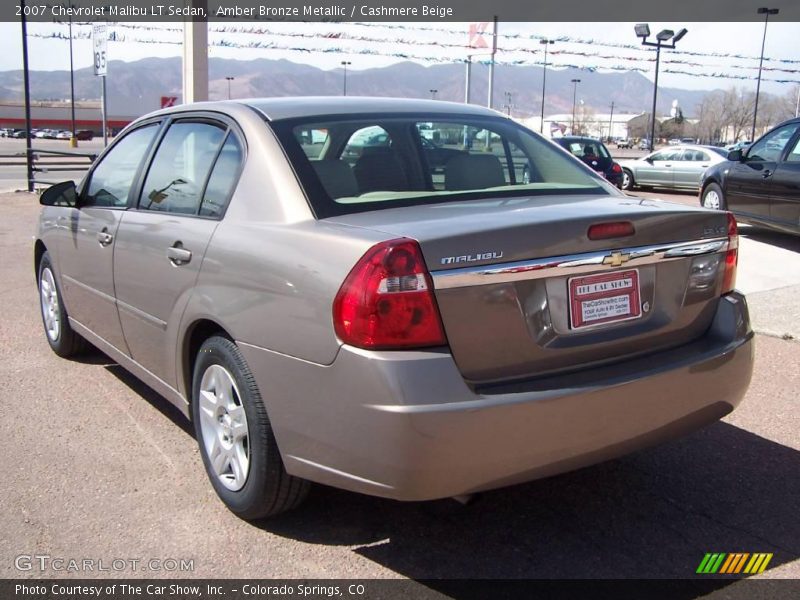 Amber Bronze Metallic / Cashmere Beige 2007 Chevrolet Malibu LT Sedan