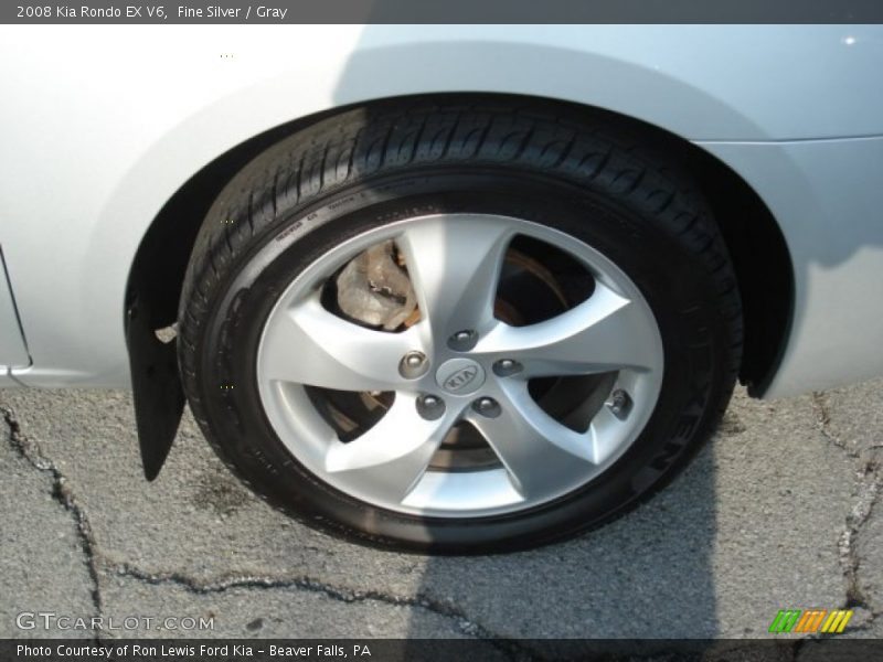 Fine Silver / Gray 2008 Kia Rondo EX V6